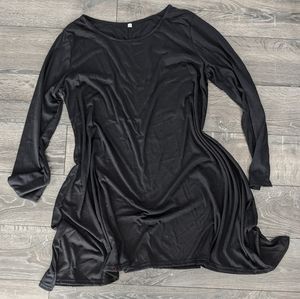 New black flowy tunic top.